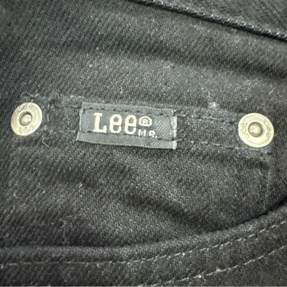 NWT Vintage Lee Easy Fit Black East Fit Straight Leg Jeans Women's Petites 18P - Picture 6 of 9